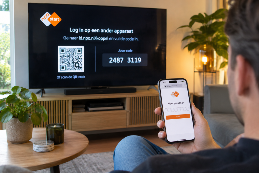 NPO koppelen met tv-code